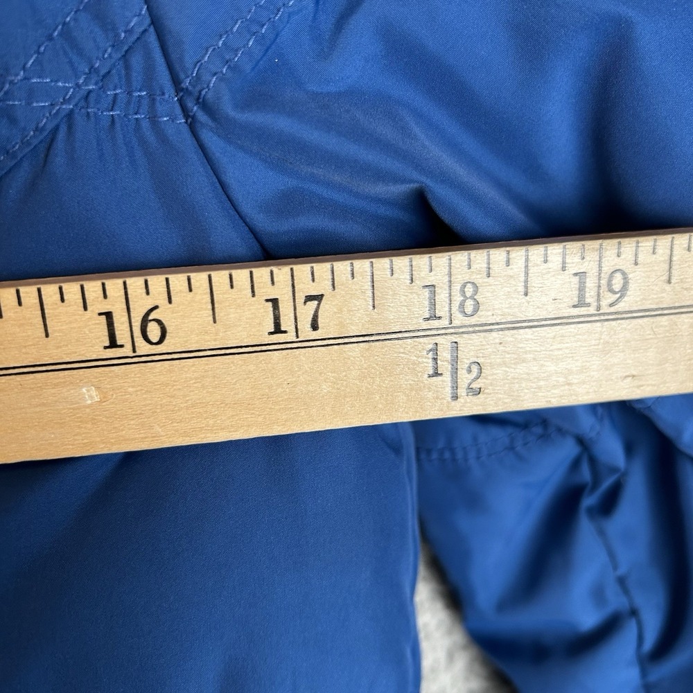 ABERCROMBIE & FITCH Y2K Hooded Puffer Jacket Women's Size Small Blue - Picture 5 of 8